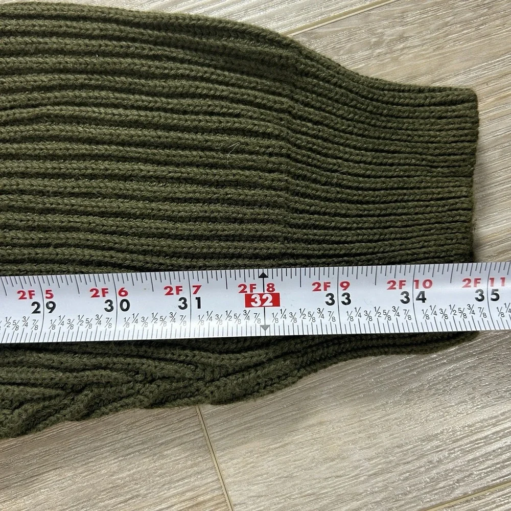 LL Bean Sweater Mens XXL Olive Cotton Chunky Knit Crewneck Australia‎ Heritage